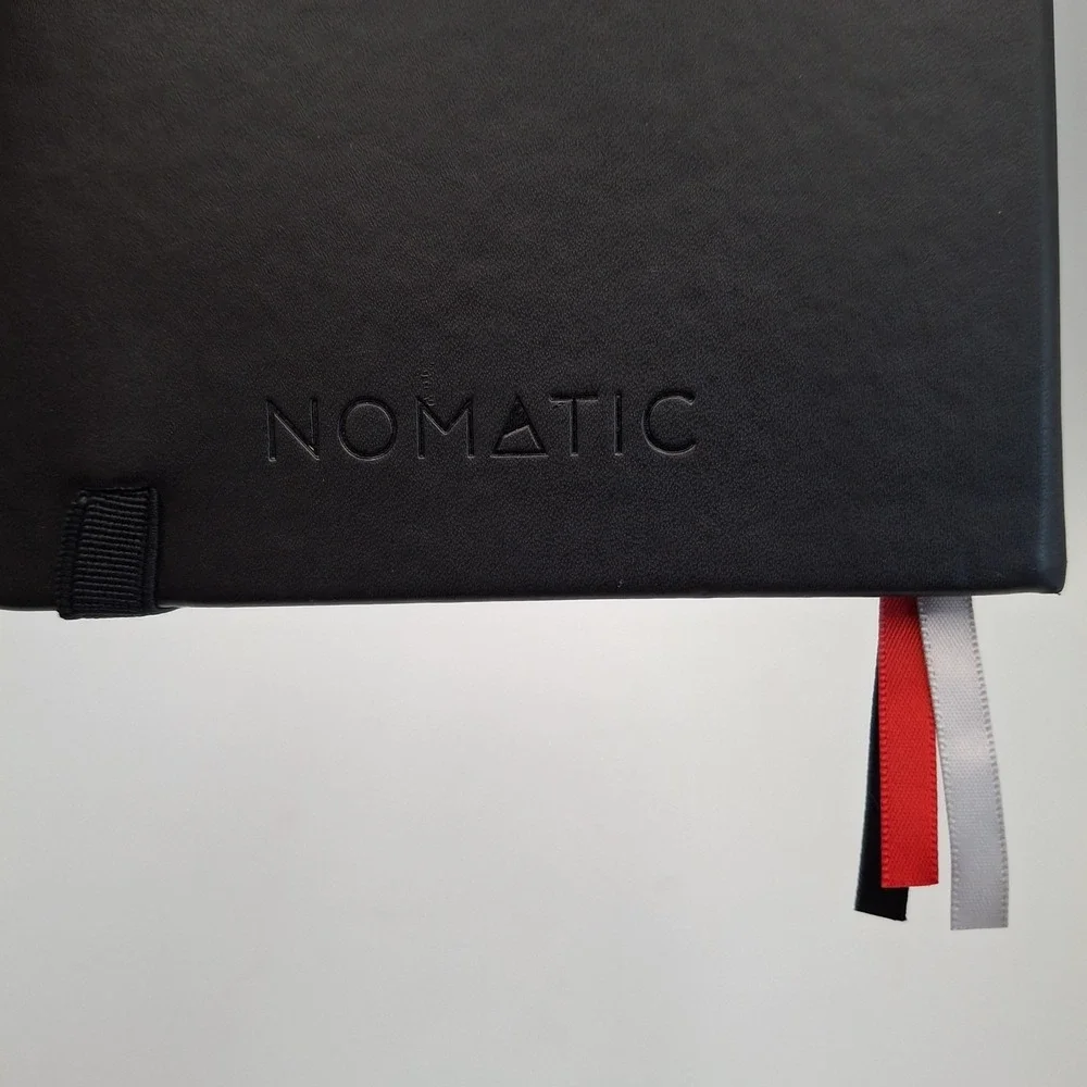 NOMATIC Planner Black Faux Leather Journal Undated Weekly Monthly Goal Organizer